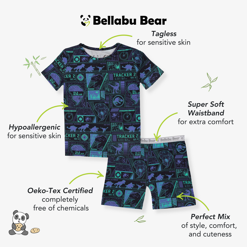Jurassic Park: Tracker Bamboo Kids Pajama Short Set