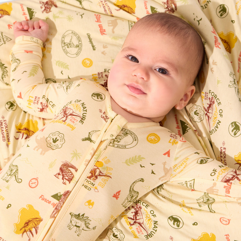 Gunamuna Bamboo Convertible Footie Pajamas- Acorn main image 1