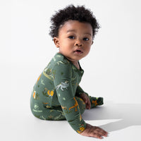 Jurassic Park: Safari Bamboo Convertible Footie