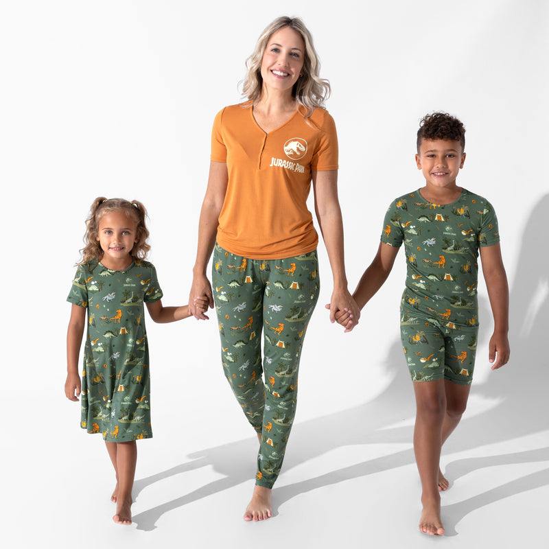 Jurassic Park: Safari Bamboo Kids Pajama Short Set