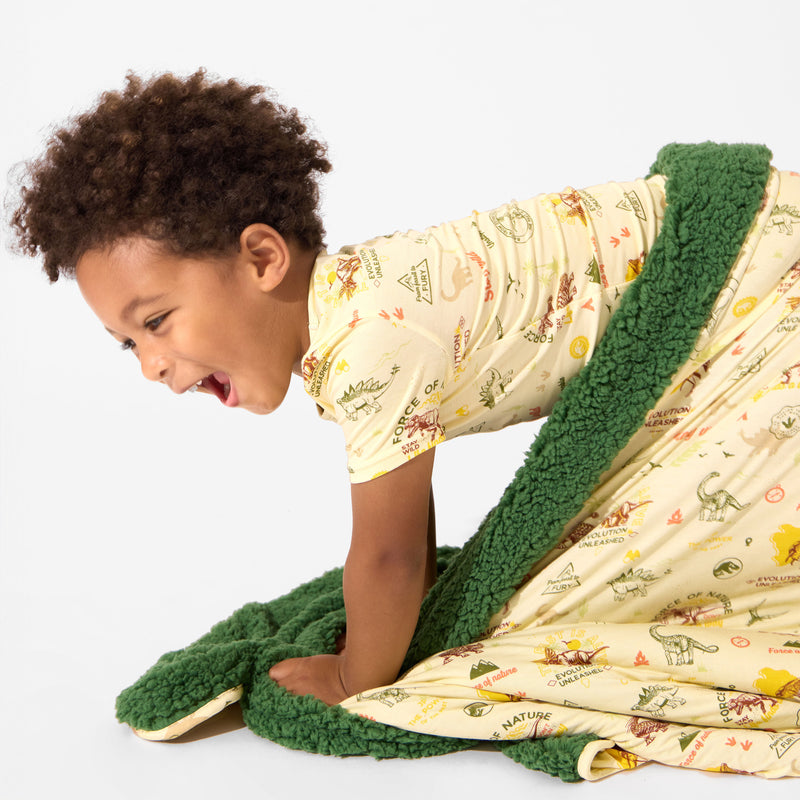 Jurassic Park: Origins Bamboo Sherpa Blanket