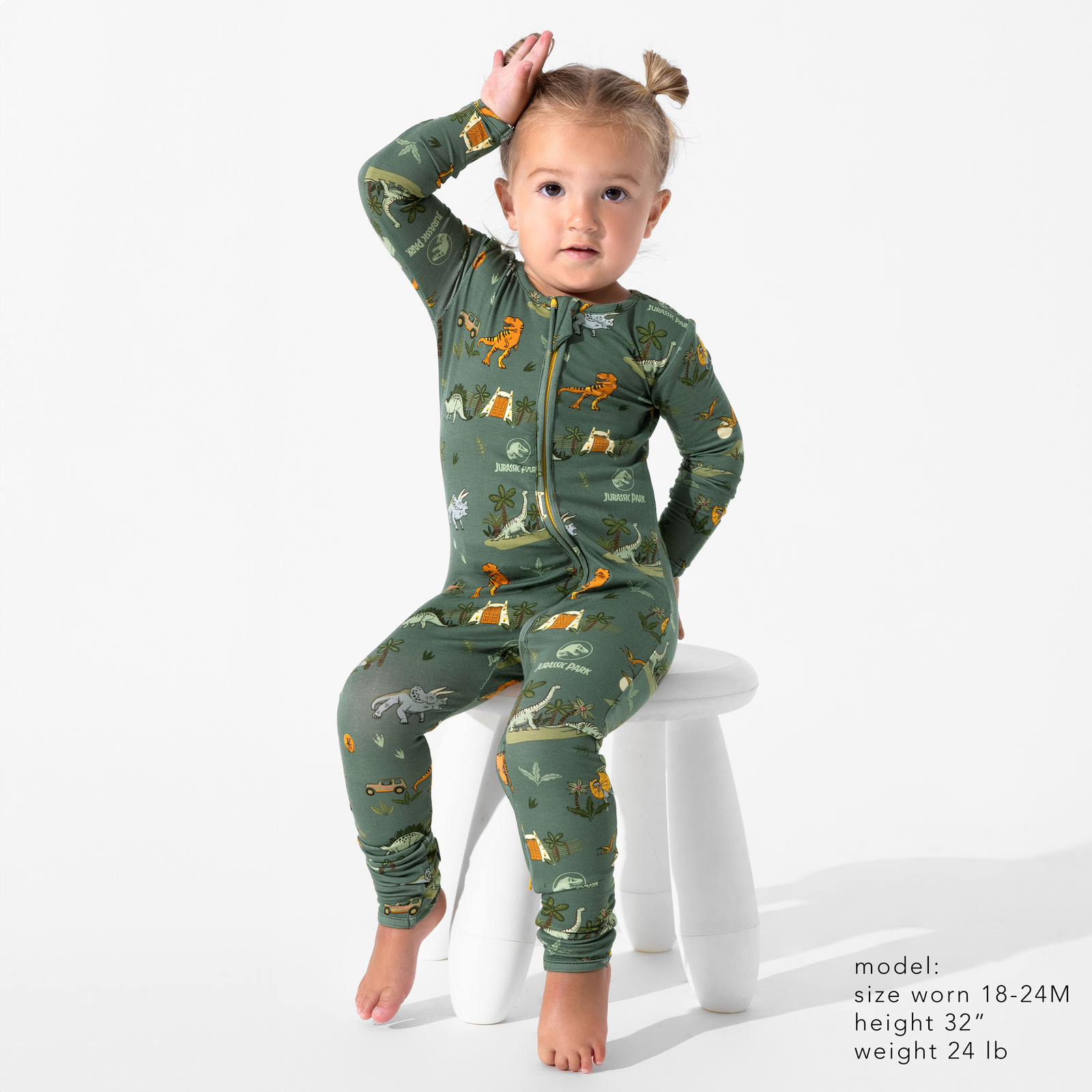 Jurassic Park: Safari Bamboo Convertible Footie