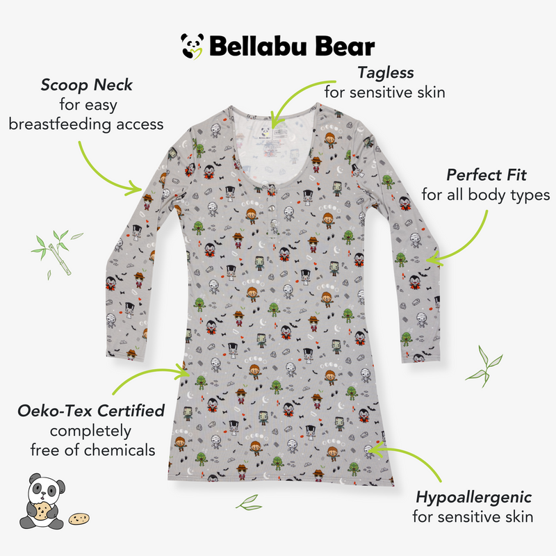 Little Monsters Bamboo Women's Nightgown