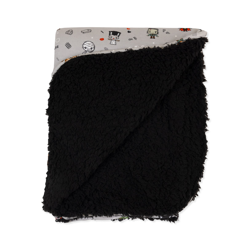 Little Monsters Bamboo Sherpa Blanket