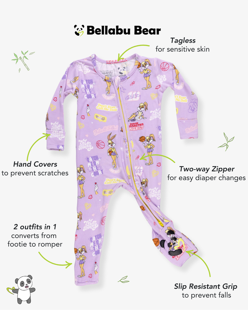 Lola Bunny Bamboo Convertible Footie