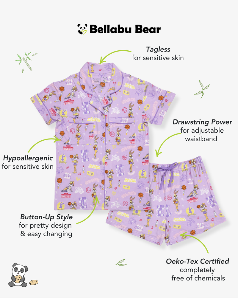Lola Bunny Bamboo Women's Pajama Short Set
