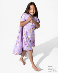 Lola Bunny Bamboo Girls' Short Sleeve Dress