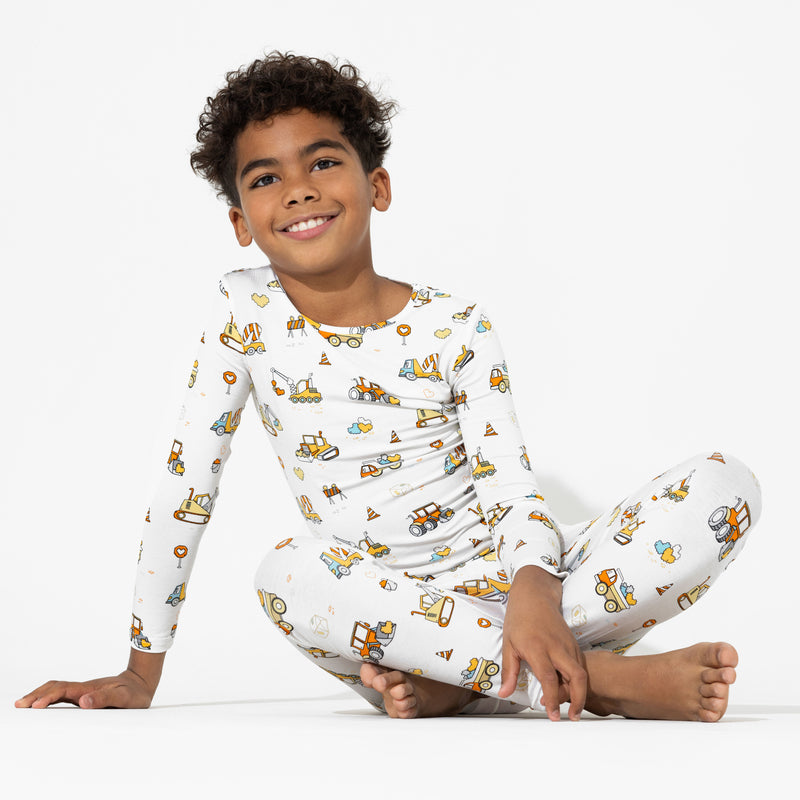 Love Trucks Bamboo Kids Pajamas