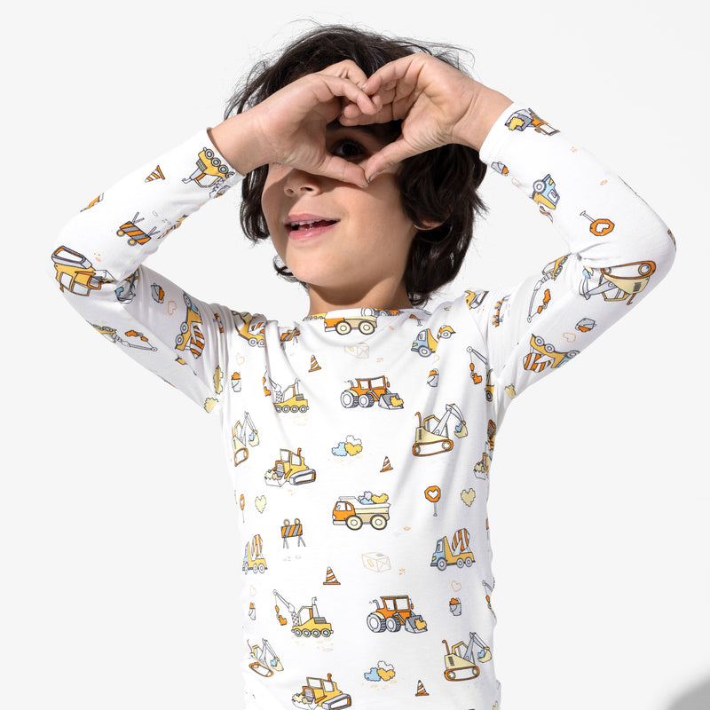 Love Trucks Bamboo Kids Pajamas
