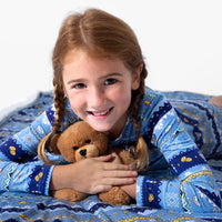 Hanukkah Fair Isle Bamboo Girls' Long Sleeve Dress