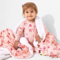 Take A Bow Bamboo Sherpa Blanket