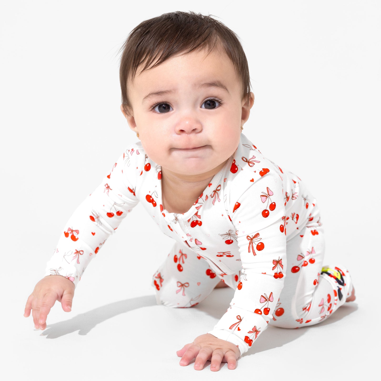 Cherry On Top Bamboo Convertible Footie