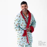Merry Minions Holiday Adult Bamboo Sherpa Bathrobe