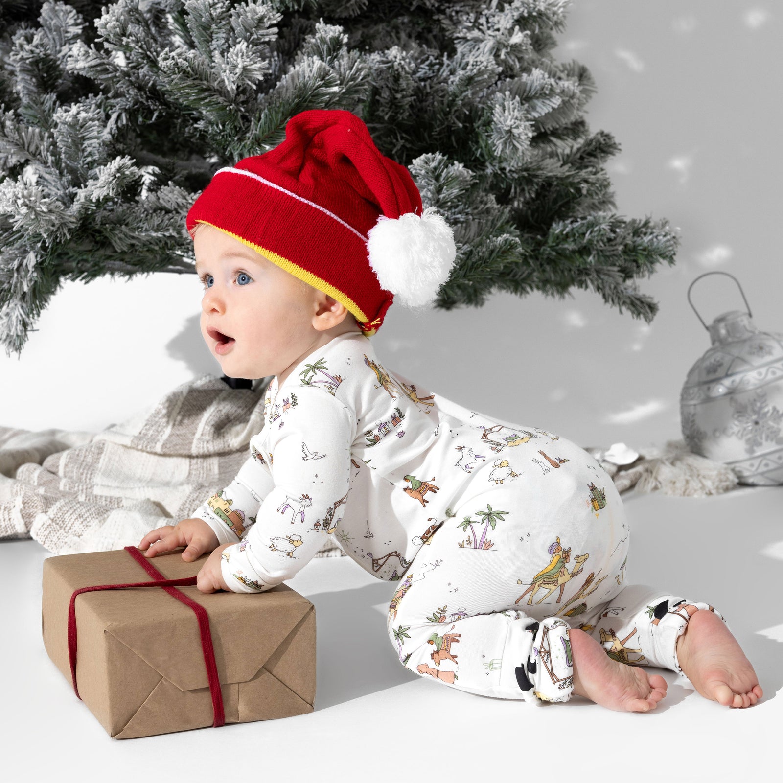 Holy Night Bamboo Convertible Footie