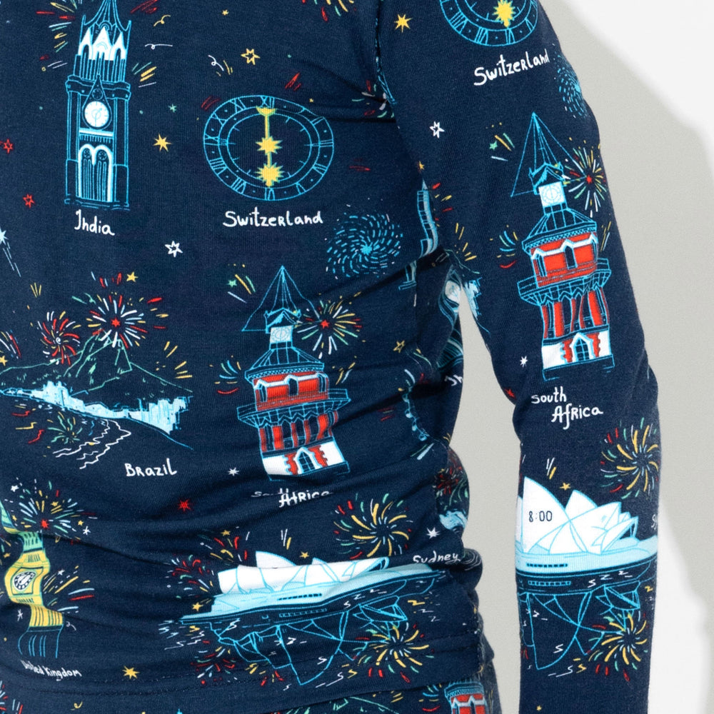 New Year's Worldwide Countdown Bamboo Kids Pajamas