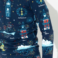 New Year's Worldwide Countdown Bamboo Kids Pajamas
