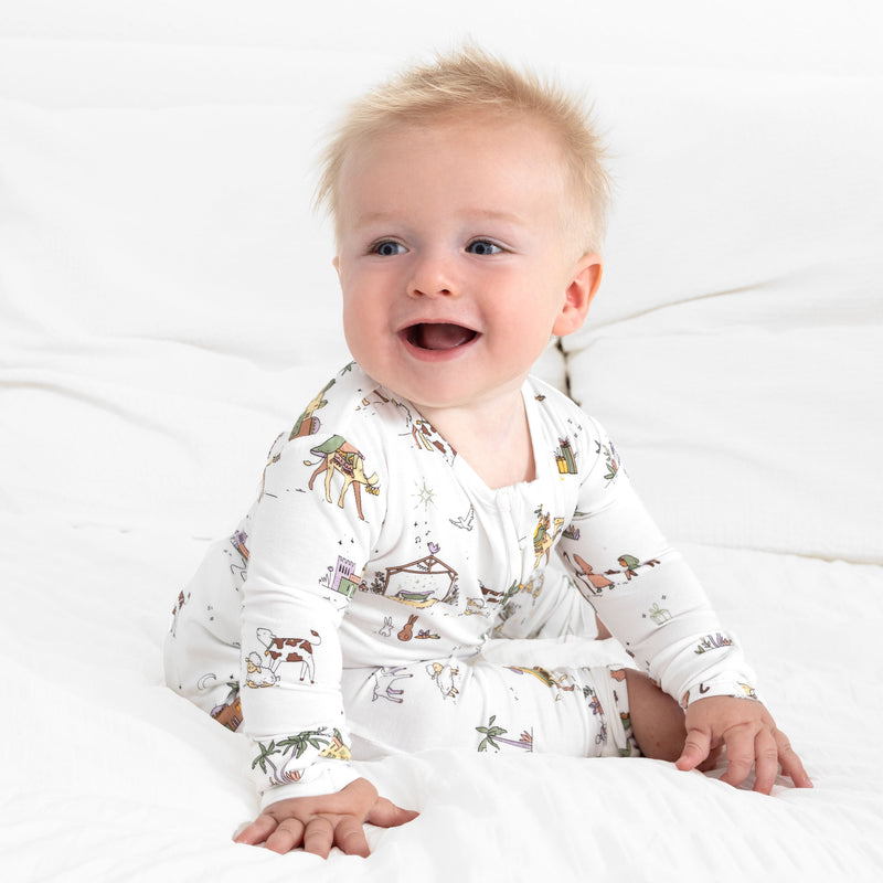 Holy Night Bamboo Convertible Footie