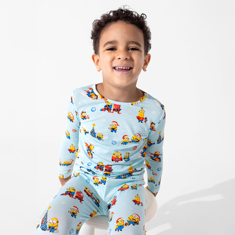 Merry Minions Holiday Bamboo Kids Pajamas