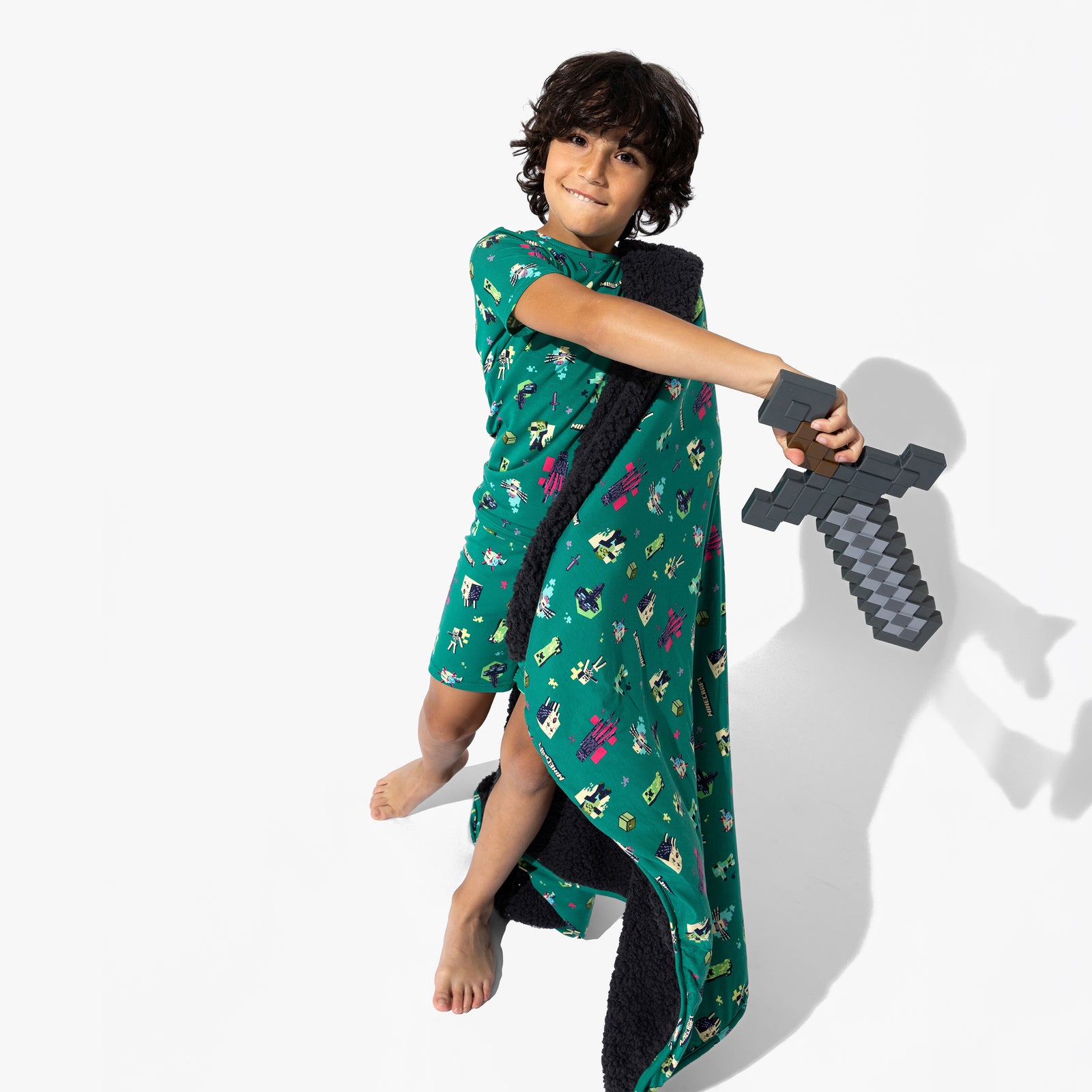 Minecraft: Midnight Mobs Bamboo Kids Pajama Short Set