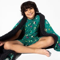 Minecraft: Midnight Mobs Bamboo Kids Pajama Short Set