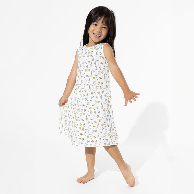 Milk & Cookies Bamboo Girls' Sleeveless Dress