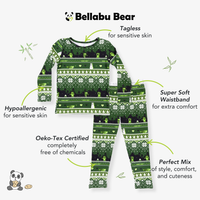 Minecraft Creeper Holiday Bamboo Kids Pajamas