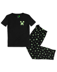 Minecraft: Creeper Halloween Bamboo Men's Pajama Set