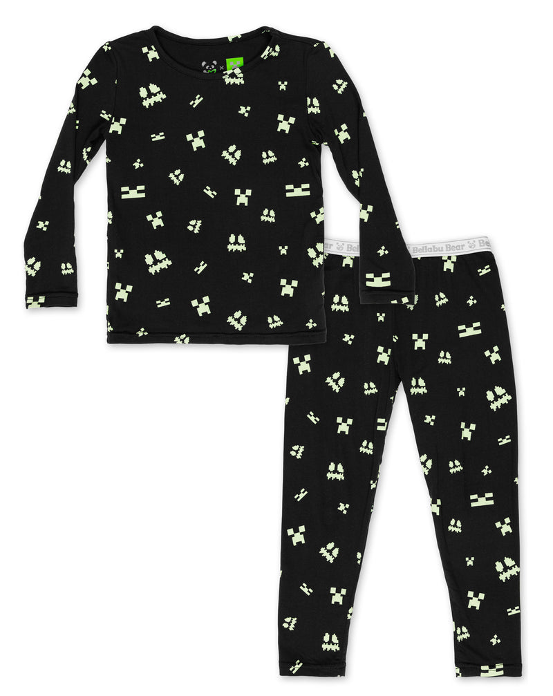 Minecraft: Creeper Halloween Bamboo Kids Pajamas