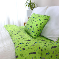 Minecraft Mob Squad Bamboo Bed Sheet Set