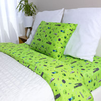 Minecraft Mob Squad Bamboo Bed Sheet Set