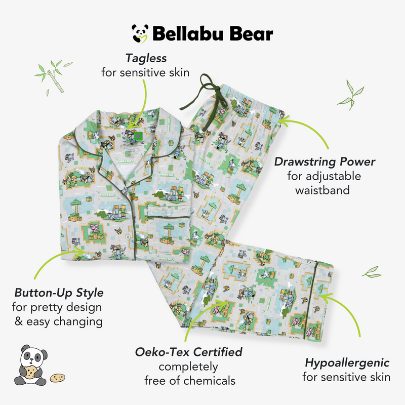 Minecraft: Overworld Dreams Bamboo Men's Pajama Set