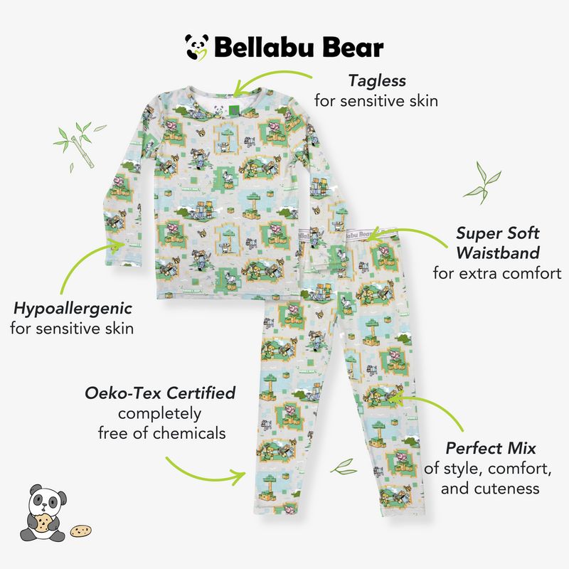 Minecraft: Overworld Dreams Bamboo Kids Pajamas