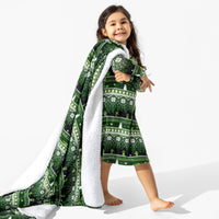Minecraft Creeper Holiday Bamboo Girls' Long Sleeve Dress