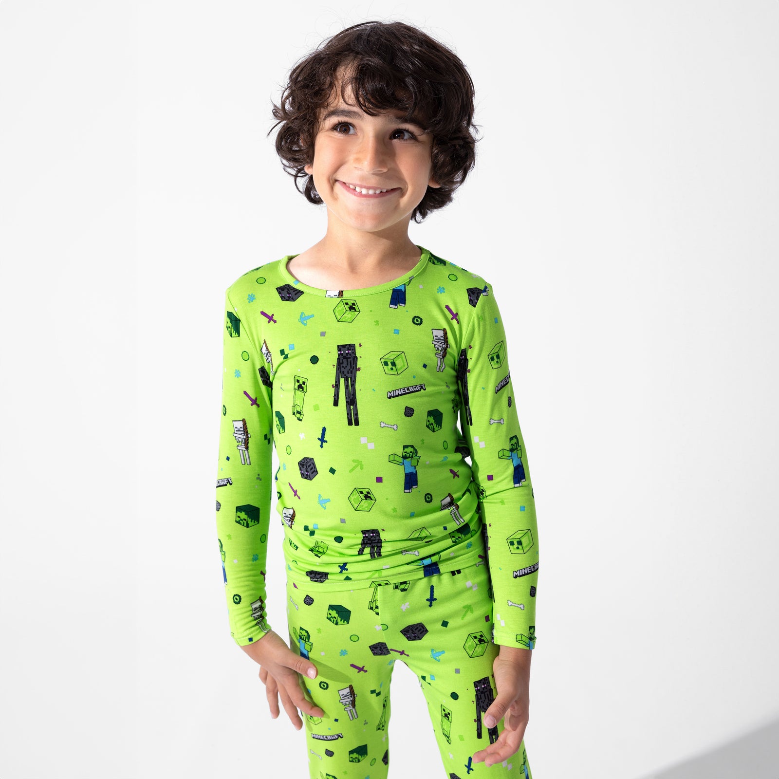 Minecraft Mob Squad Bamboo Kids Pajamas