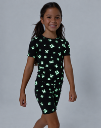 Minecraft: Creeper Halloween Bamboo Kids Pajama Short Set