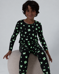Minecraft: Creeper Halloween Bamboo Kids Pajamas