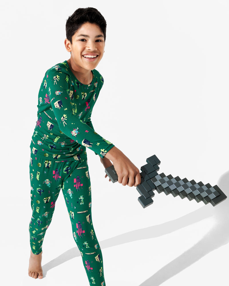 Minecraft: Midnight Mobs Bamboo Kids Pajamas
