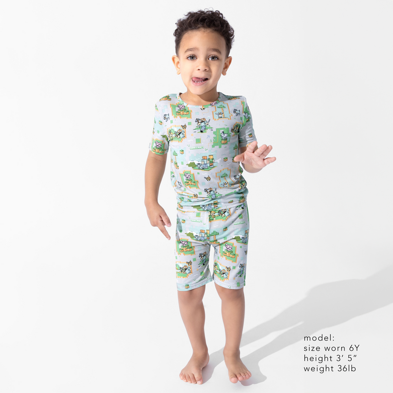 Minecraft: Overworld Dreams Bamboo Kids Pajama Short Set