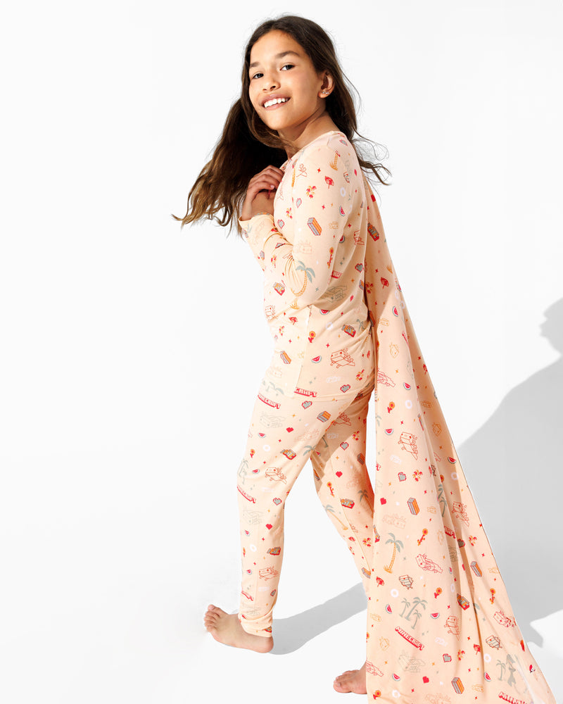 Minecraft: Summer Vibes Bamboo Kids Pajamas