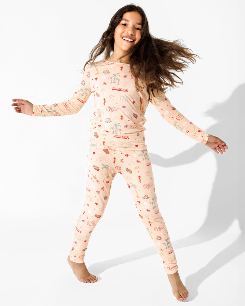 Minecraft: Summer Vibes Bamboo Kids Pajamas
