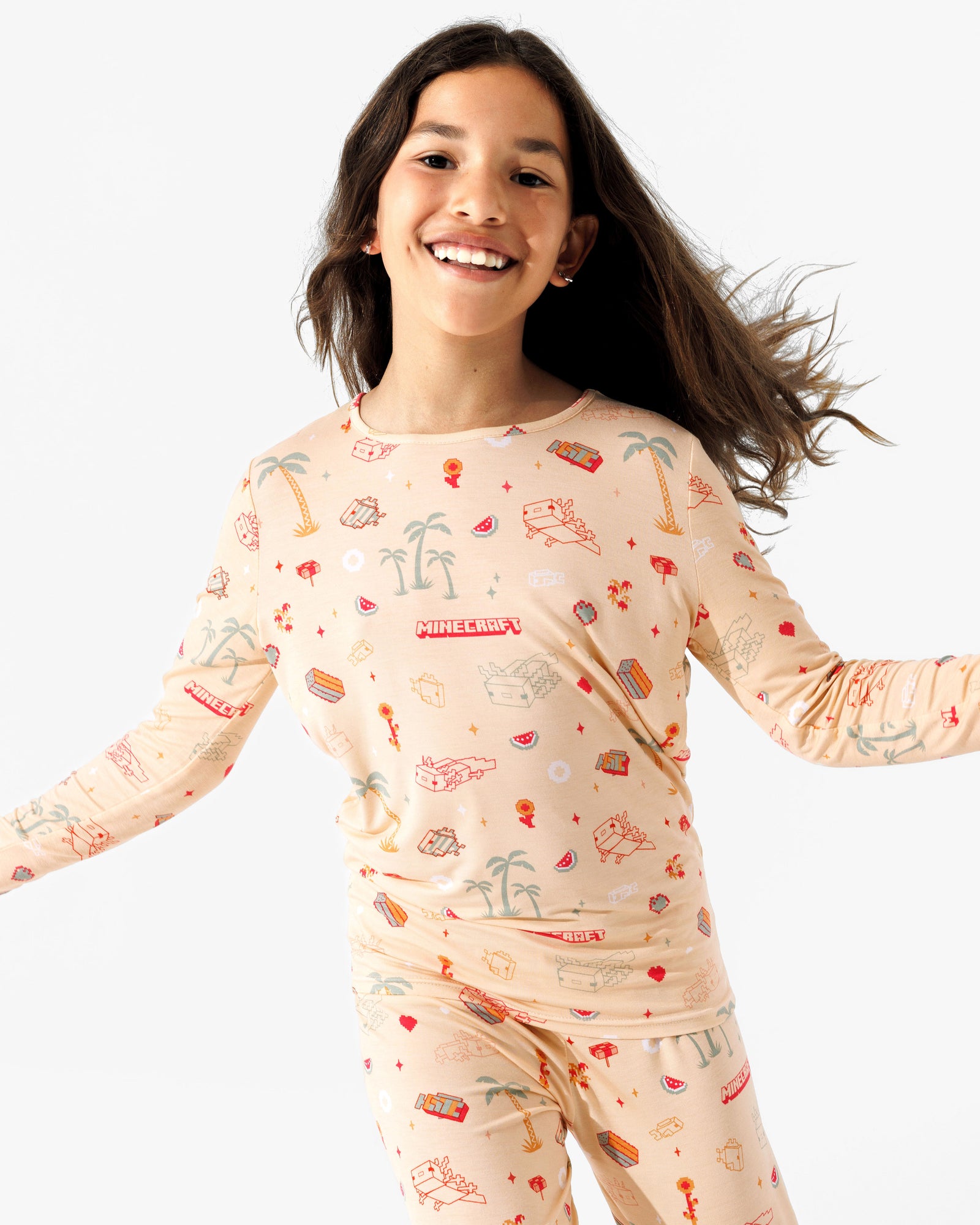 Minecraft: Summer Vibes Bamboo Kids Pajamas