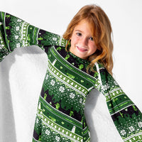 Minecraft Creeper Holiday Bamboo Girls' Long Sleeve Dress