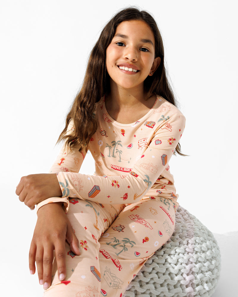 Minecraft: Summer Vibes Bamboo Kids Pajamas