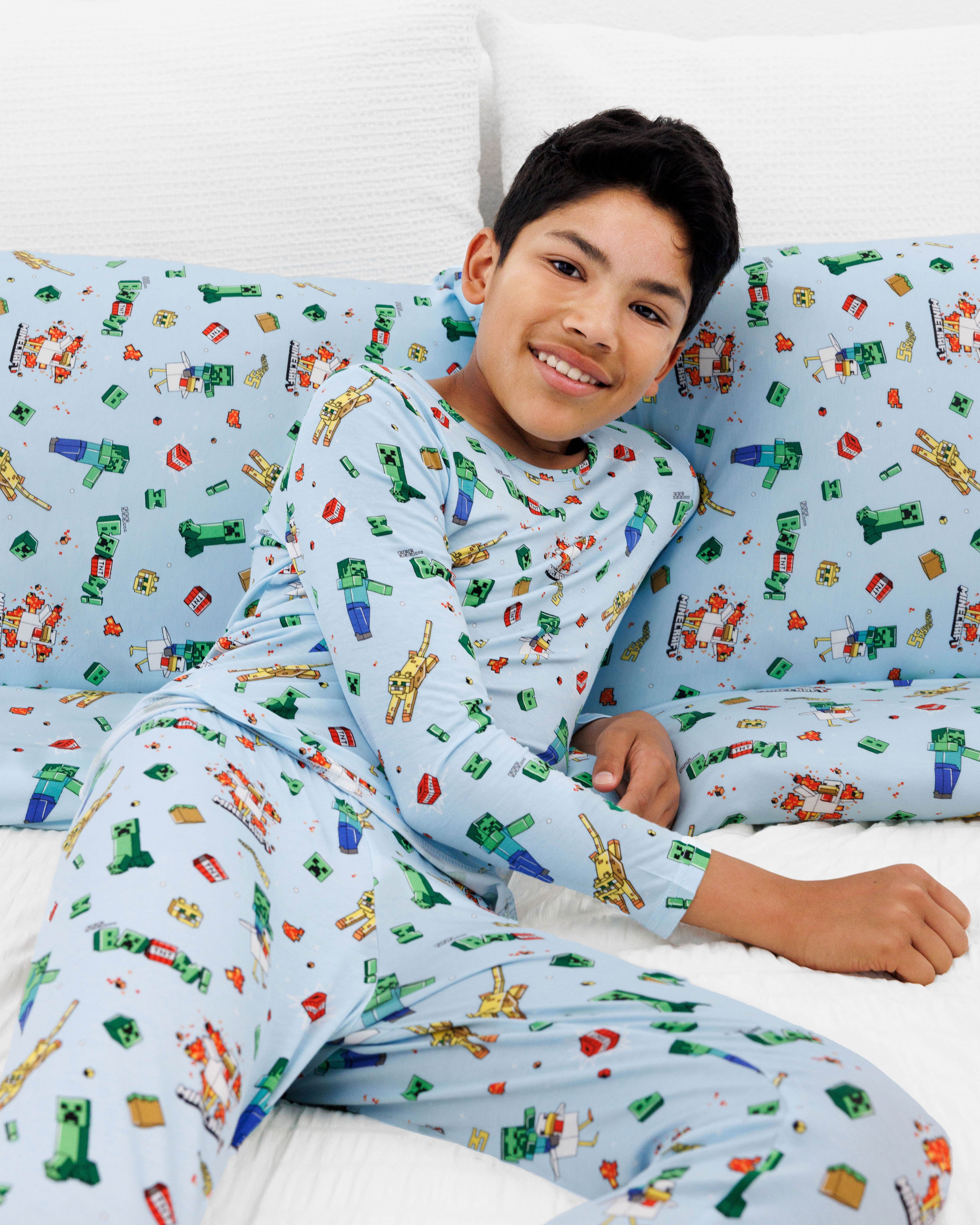 Minecraft Chicken Jockey Bamboo Bed Sheet Set | Ultra Soft Bamboo