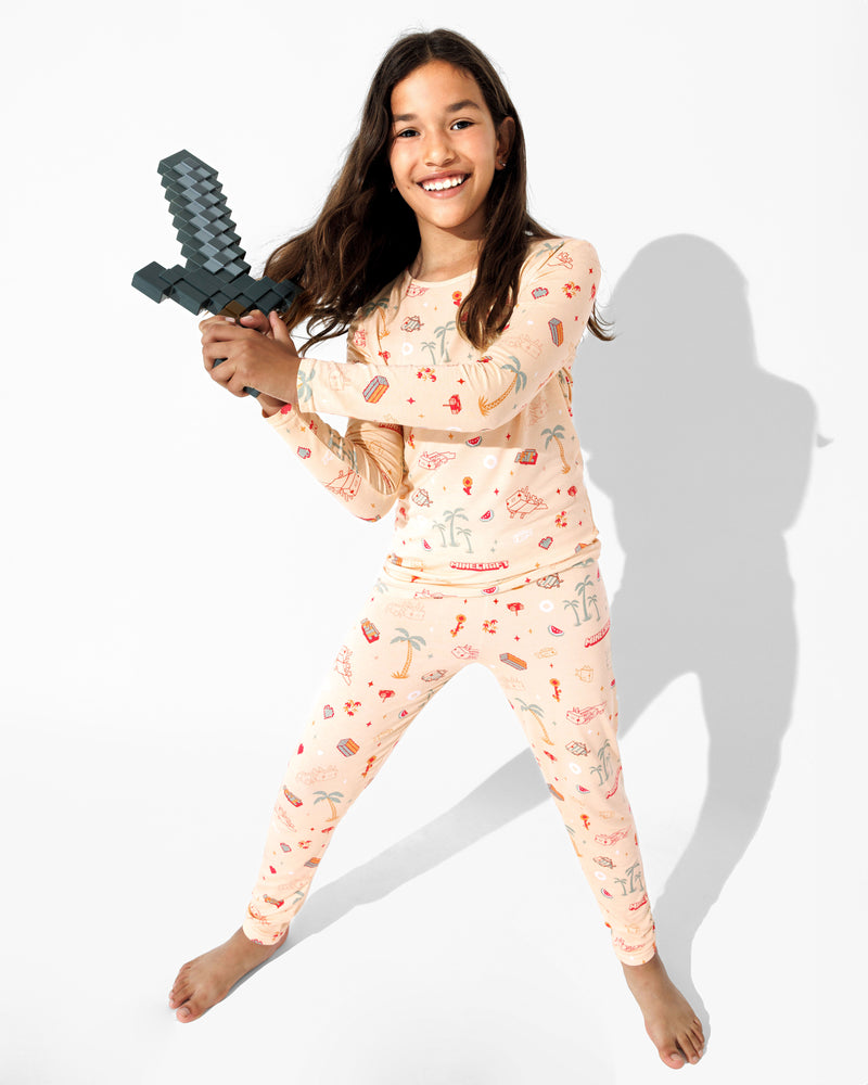 Minecraft: Summer Vibes Bamboo Kids Pajamas