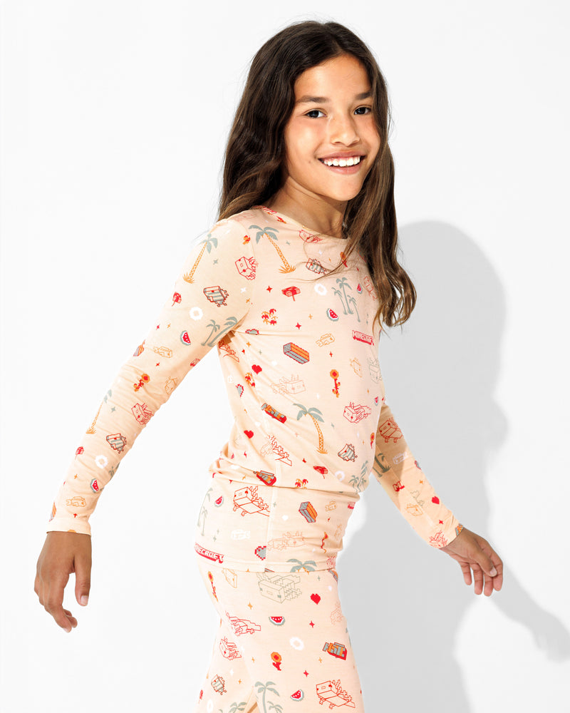 Minecraft: Summer Vibes Bamboo Kids Pajamas