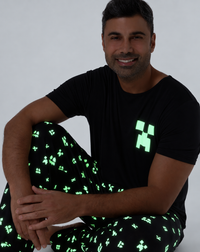 Minecraft: Creeper Halloween Bamboo Men's Pajama Set