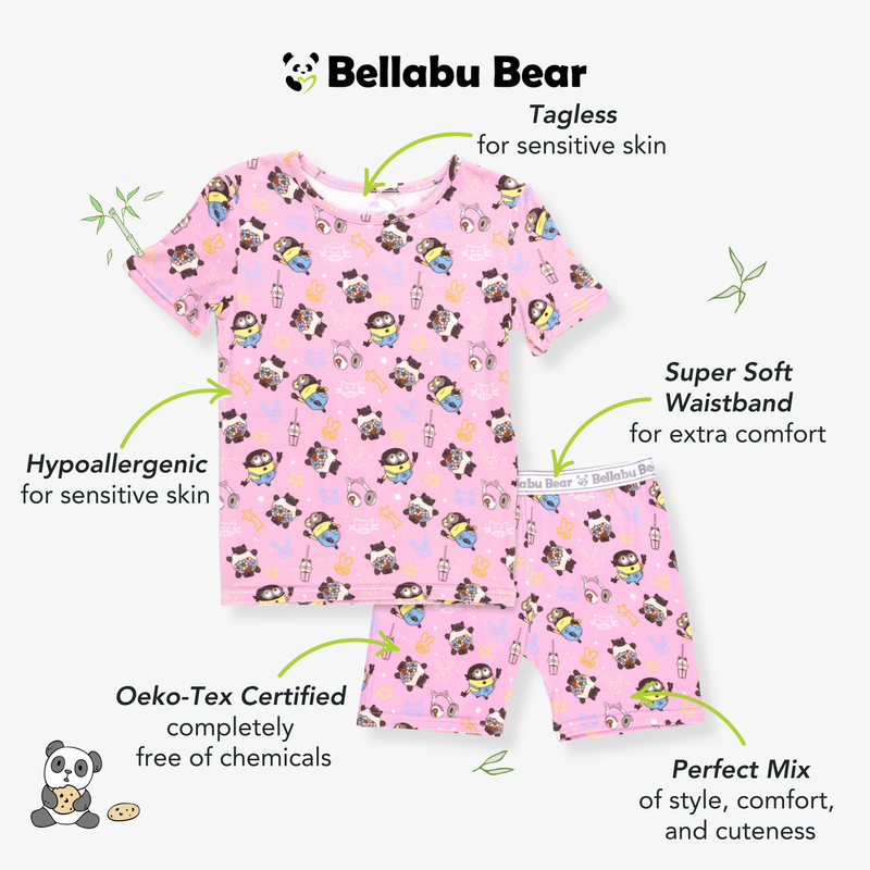 Despicable Me 4: Minions Always Popping Bamboo Kids Pajama Short Set