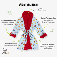 Merry Minions Holiday Adult Bamboo Sherpa Bathrobe