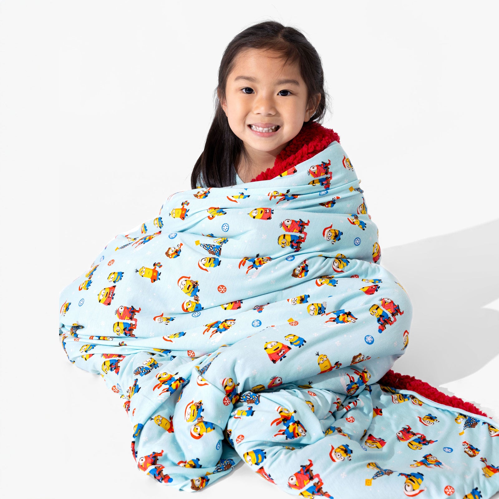 Merry Minions Holiday Bamboo Sherpa Blanket